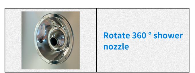 360° shower nozzle