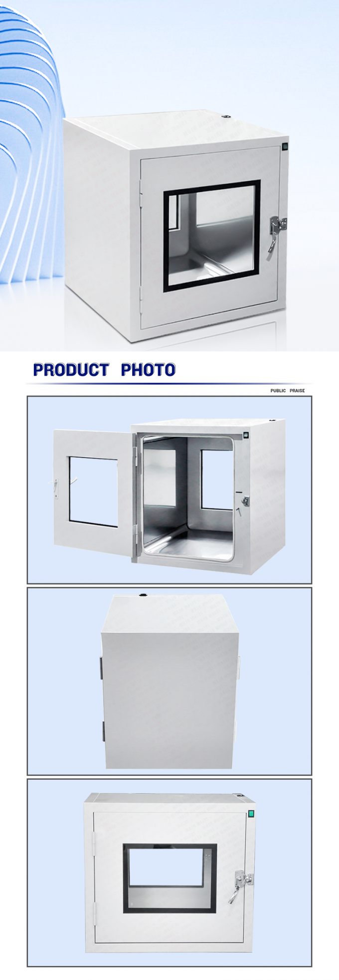 Clean Room Transfer Box Seamless Connection Clean Room Pass Box for Biotech - ISO-Certified ...