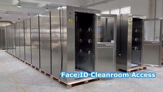 Smart Access Sliding Door Air Shower with Face Recognition