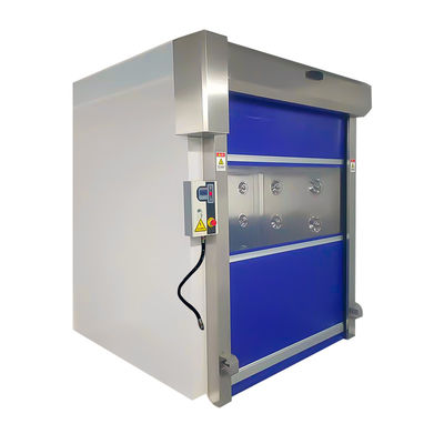 MRJH Curtain Fully Automatic Air Shower Room Custom 304 Stainless Steel Air Shower