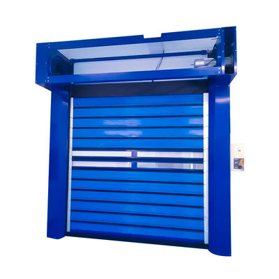 Stainless Steel Anti-Explosion Roller Shutter Door with Safety Electric Eyes and French Double-Sided PVC Coating