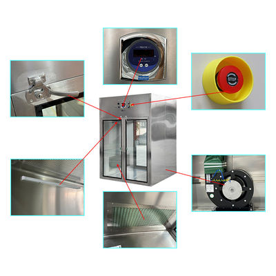 Customized Clean Room Pass Box window Dust removal Machine Dispensing Booth OEM / ODM