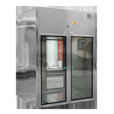 Double Door Clean Room Pass Box For Lab Hepa Adopts H14 Air Shower Pass Box