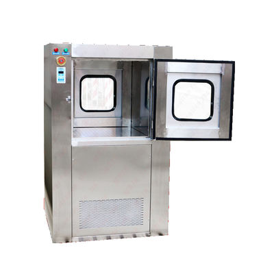 MRJH Single Story Flat Door Manual Control Interlock Interior Exterior All stainless steel Air shower Pass Box
