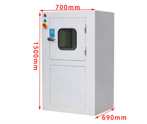 MRJH Single Story Manual Control Interlock Door Exterior Lank Finish Cold Rolled Sheet Interior Ss. Air shower Pass Box