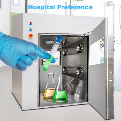Customizable Stainless Steel Laminar Flow UV Pass Box for Clean Room Applications