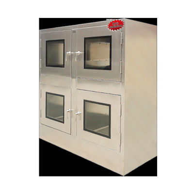 MRJH Anti-radiation Double-layer Flat Door Manual Mechanical Joint Control Lock Stainless Steel Ordinary Transfer Window