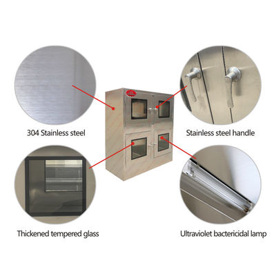 MRJH Anti-radiation Double-layer Flat Door Manual Mechanical Joint Control Lock Stainless Steel Ordinary Transfer Window