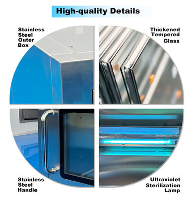 GMP Certified Electronic Interlocking Stainless Steel Pass Box for Clean Room Transfer Window