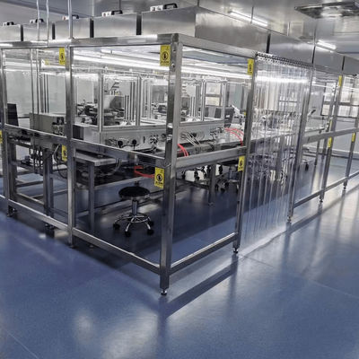 Portable Modular Clean Room System with Glass Doors and Customizable Design for Medical and Food Industries