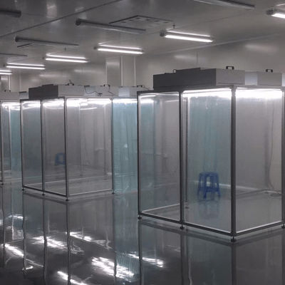 Portable Modular Clean Room System with Glass Doors and Customizable Design for Medical and Food Industries