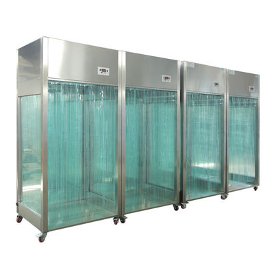 GMP Sampling Booth Portable with Wheels Class 10000 Cleanliness SUS304 Powder-coated Steel Modular Cleanroom