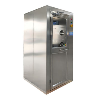 SS 201 Air Shower Room Single Sided Blowers 380V 220V With Swing Door