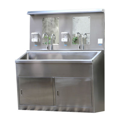 Customizable Double-Person Hand Wash Sink Supported Options in 304 Stainless Steel