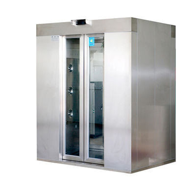 ISO-Certified Dual-Person Air Shower | Auto Door & 201 Stainless | 1600x1500x2100mm Rapid Airflow