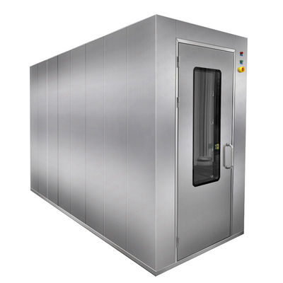 304 Stainless Steel Air Shower with Dual Airflow Design for Cleanroom Decontamination | 1240x2000x2100mm