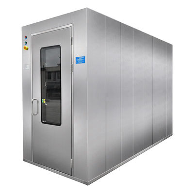 304 Stainless Steel Air Shower with Dual Airflow Design for Cleanroom Decontamination | 1240x2000x2100mm