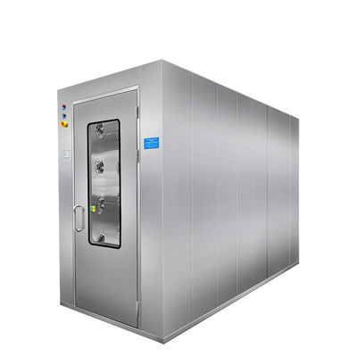 304 Stainless Steel Air Shower with Dual Airflow Design for Cleanroom Decontamination | 1240x2000x2100mm
