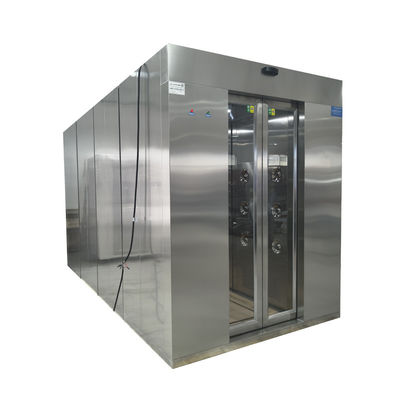 GMP Pharma Air Shower with 304 Stainless Steel Construction, Double-Sided Shower & Microcomputer Control