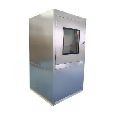 Low-Noise Air Shower Pass Box | E-Interlock & 201 Stainless | 960x890x1690mm Compact