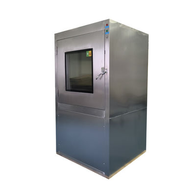 Low-Noise Air Shower Pass Box | E-Interlock & 201 Stainless | 960x890x1690mm Compact