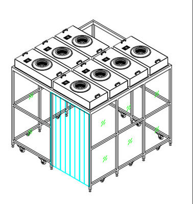 ISO 5 Clean Booth with HEPA FFU System | Modular & Mobile Design for Labs/Electronics