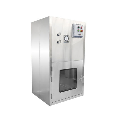 ATEX-Compliant Explosion-Proof Laminar Flow Transfer Window with ISO Class 5 Airflow and 304 Stainless Steel Construction for GMP Pharma Safe Pass-Through