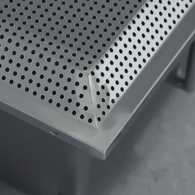 584×584×480mm Zero-Leakage IP55-Rated Liquid Trough HEPA Vent for Semiconductor Cleanroom Air Supply