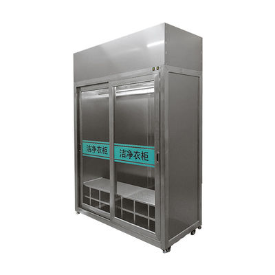 304L Stainless Steel Cleanroom Wardrobe with 25-Person Capacity for ISO 14644 & GMP Pharma Storage