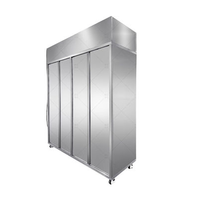 Stainless Steel Cleanroom Garment & Shoe Cabinet | Dual-Zone ISO 14644 | 40-Person Capacity
