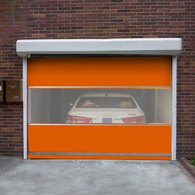 Wind-Resistant High-Speed Roll-Up Door with Radar Sensor & 0.8mm PVC Curtain for Industrial Facilities