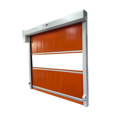 Wind-Resistant High-Speed Roll-Up Door with Radar Sensor & 0.8mm PVC Curtain for Industrial Facilities