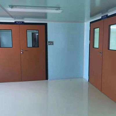 Double Swing Cleanroom Steel Doors | Heavy-Duty, High-Traffic Design | FDA/CE Certified