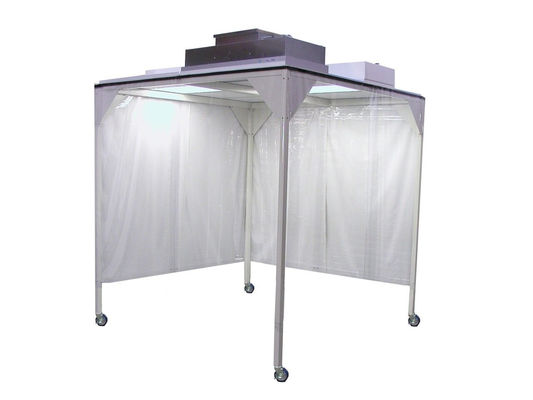 ISO Class 5 Cleanroom Booth with Anti-Static Aluminum Construction and Adjustable Airflow Control