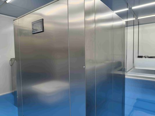 Vertical Lift Door Laminar Flow Pass-Through | HEPA H14 Filter | SUS304 Stainless Steel