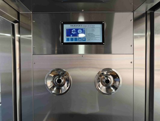 Smart Sliding-Door Air Shower with Facial Recognition and Stainless Steel Construction for Personnel Decontamination