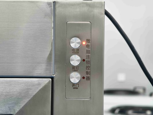 Dual-Chamber Stainless Steel Electronic Interlock Pass Box with UV Sterilization for Cleanroom Contamination Control