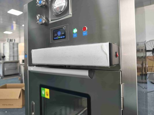 Auto-Door Laminar Flow Pass Box with HEPA-Filtered ISO Class 5 Air Purity and Motorized Sliding Doors
