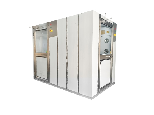 Corner Air Shower with Sole Cleaning Function | Cleanroom Entry Portal