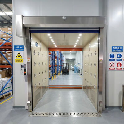 Smart IoT-Enabled High-Speed Roll-Up Door with Dustproof Seals and 0.6-2.5m/s Adjustable Speed for Pharmaceutical & Mining Use