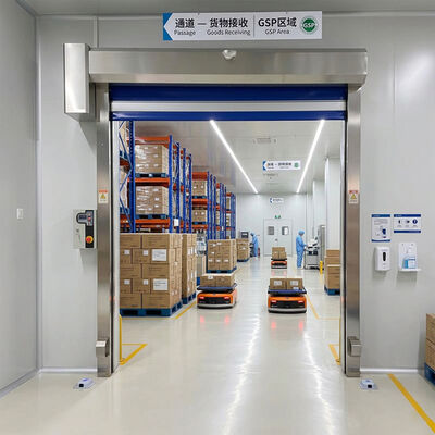 Smart IoT-Enabled High-Speed Roll-Up Door with Dustproof Seals and 0.6-2.5m/s Adjustable Speed for Pharmaceutical & Mining Use