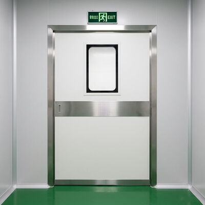 Industrial Automatic Sliding Steel Door with 1500kg Load Capacity IP65 Weatherproof and ISO 14644 Compliance