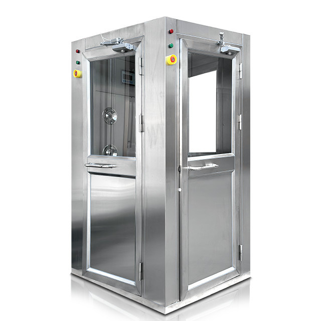 Customized Three-Doors Stainless Steel 304 Vertical Air Flow Cleanroom Air Shower Room
