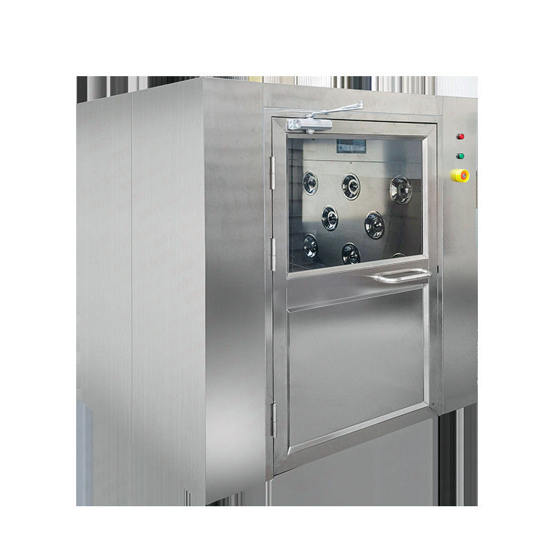 304 Stainless Steel Cleanroom Pass Box | Wide Flat Door Design  | Lab & Pharma Use