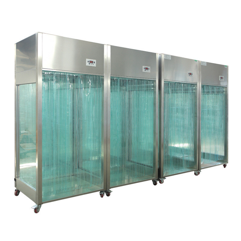 GMP Sampling Booth Portable with Wheels Class 10000 Cleanliness SUS304 Powder-coated Steel Modular Cleanroom