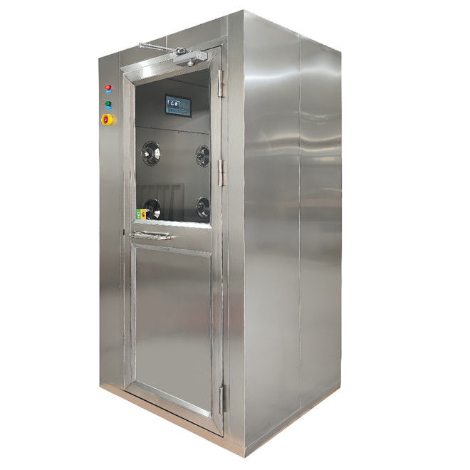 SS 201 Air Shower Room Single Sided Blowers 380V 220V With Swing Door