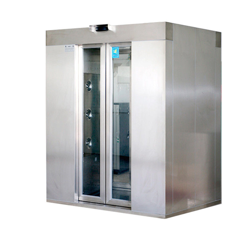 ISO-Certified Dual-Person Air Shower | Auto Door & 201 Stainless | 1600x1500x2100mm Rapid Airflow