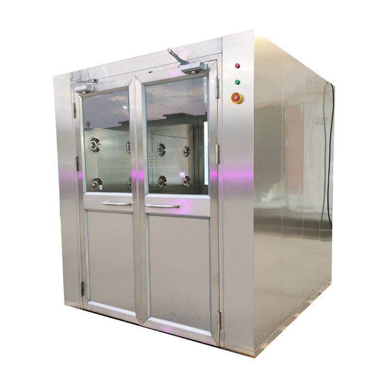 Auto Sliding Door Cargo Air Shower with Powder-Coated 201 Stainless Steel and Double-Sided Shower for Large Goods (1950x2000x2180mm)
