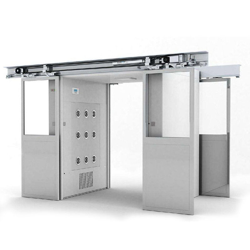 Automatic Sliding Door Goods Air Shower | DIN75200 Fireproof & Radar Anti-Collision Design | ISO 14644-1