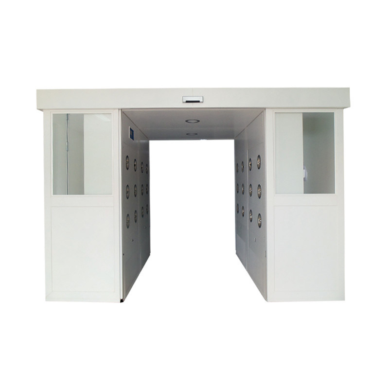 Industrial Goods Air Shower with Auto Sliding Doors, 1500W Fan and HEPA Filter for Dust-Free Transfer